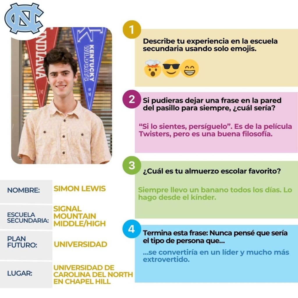 A student poses for a photo