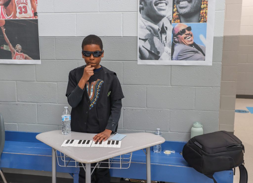 BHM Live Museum Harrison ELM A student poses for a photo