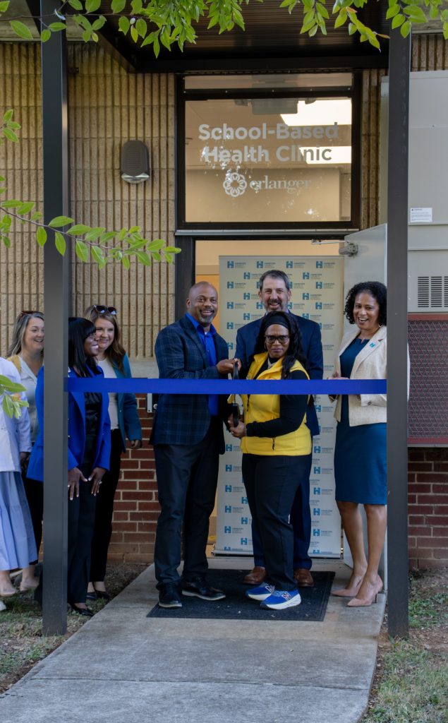 school based health clinic at howard ribbon cutting