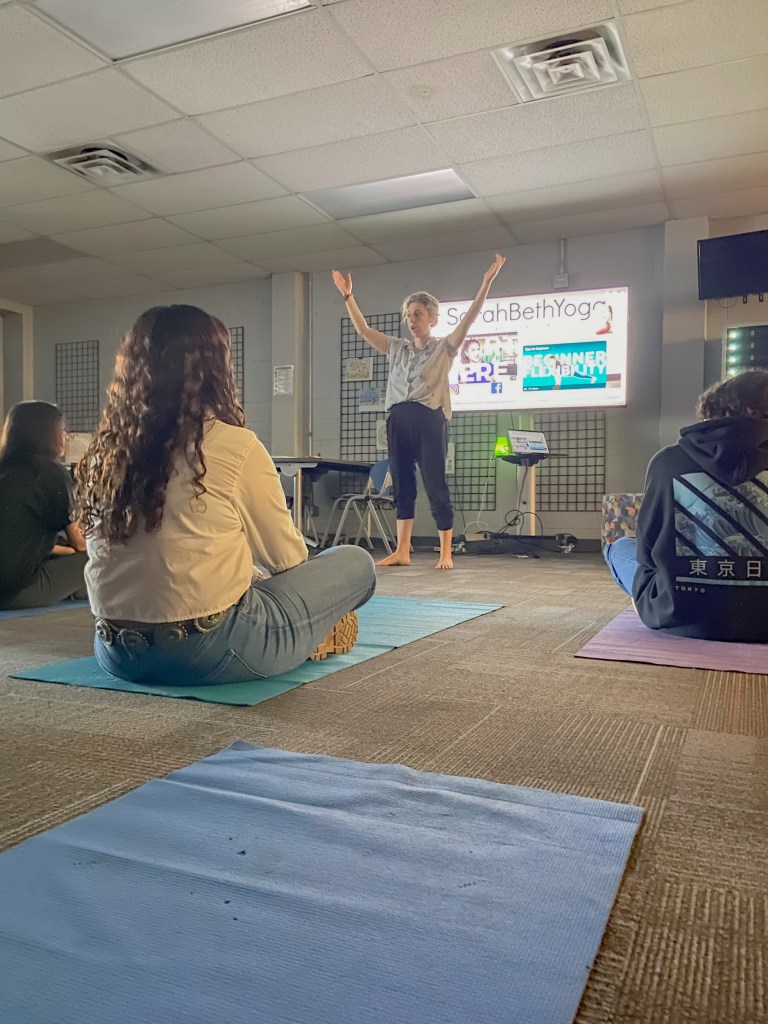RBH Mental Health Week-18 yoga at red bank high school