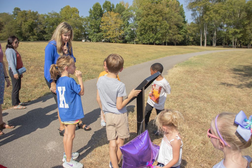 A group on the Storybook Trail