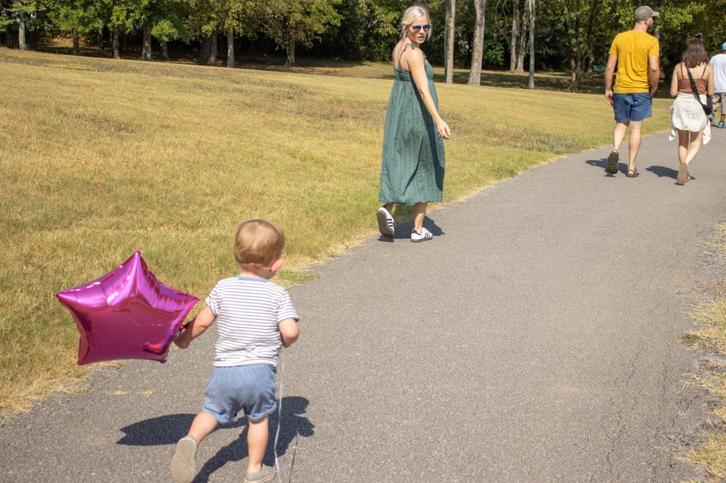 A group on the Storybook Trail