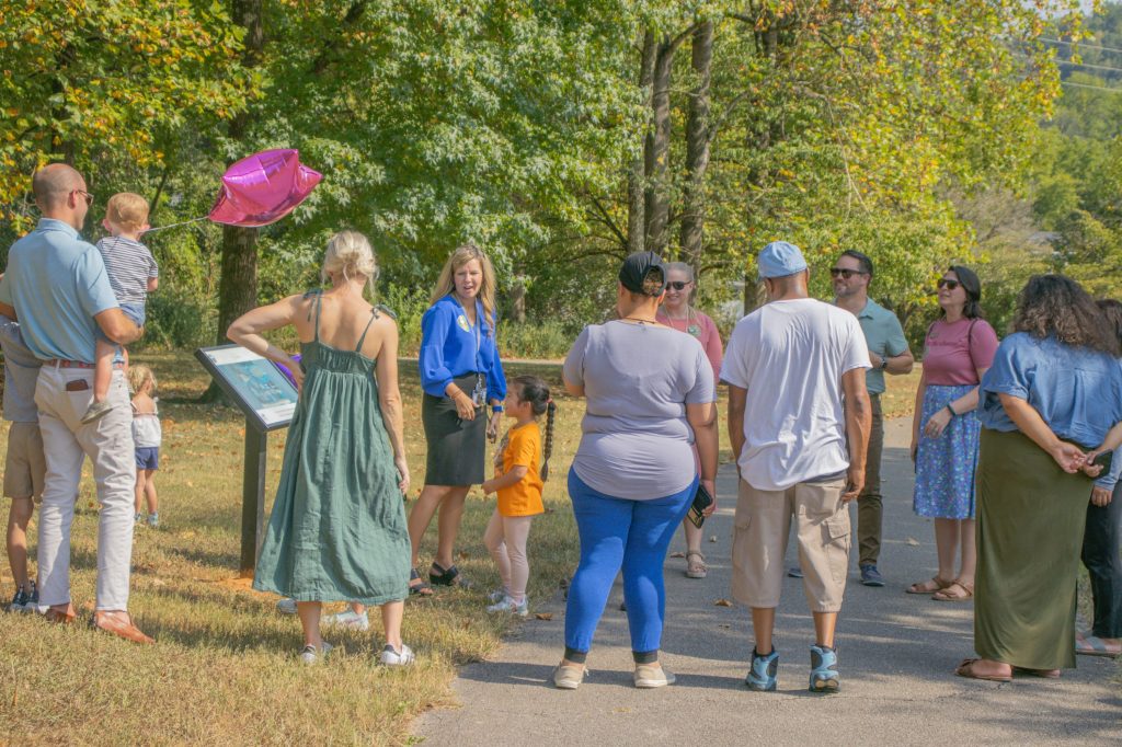 A group on the Storybook Trail